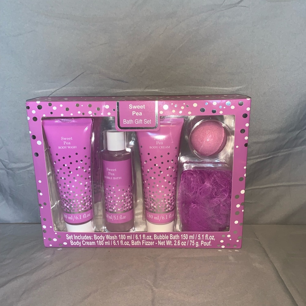 Sweet pea bath set